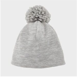 Cat & Jack toddler kids hat pom pom Gray 2T-5T beanie winter warm
